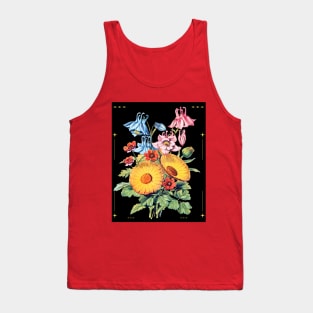 Pretty Flower Design Tank Top